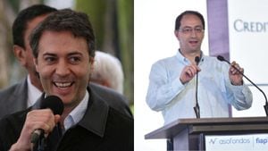 Daniel Quintero, exalcalde de Medellín, le reclamó al exmnistro José Manuel Restrepo por participar del comité de empalme de EPM. Fotos Colprensa