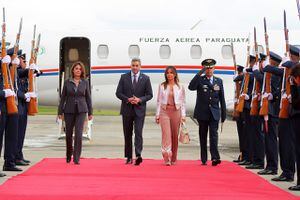 Llegada del Presidente de Paraguay, Mario Abdo Benítez.
