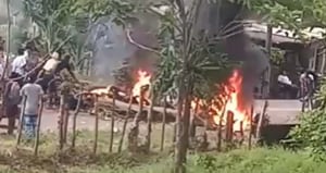 Bloqueos en el municipio de Necoclí, Antioquia, por orden de desalojo a una invasión de tierras.