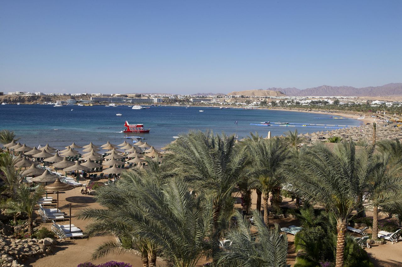 Vista de Naama Bay, una bahía natural ubicadas en el centro turístico de Sharm El Sheikh (Egipto)