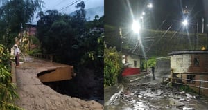 Emergencia por lluvias en el municipio de Amagá, Antioquia.
