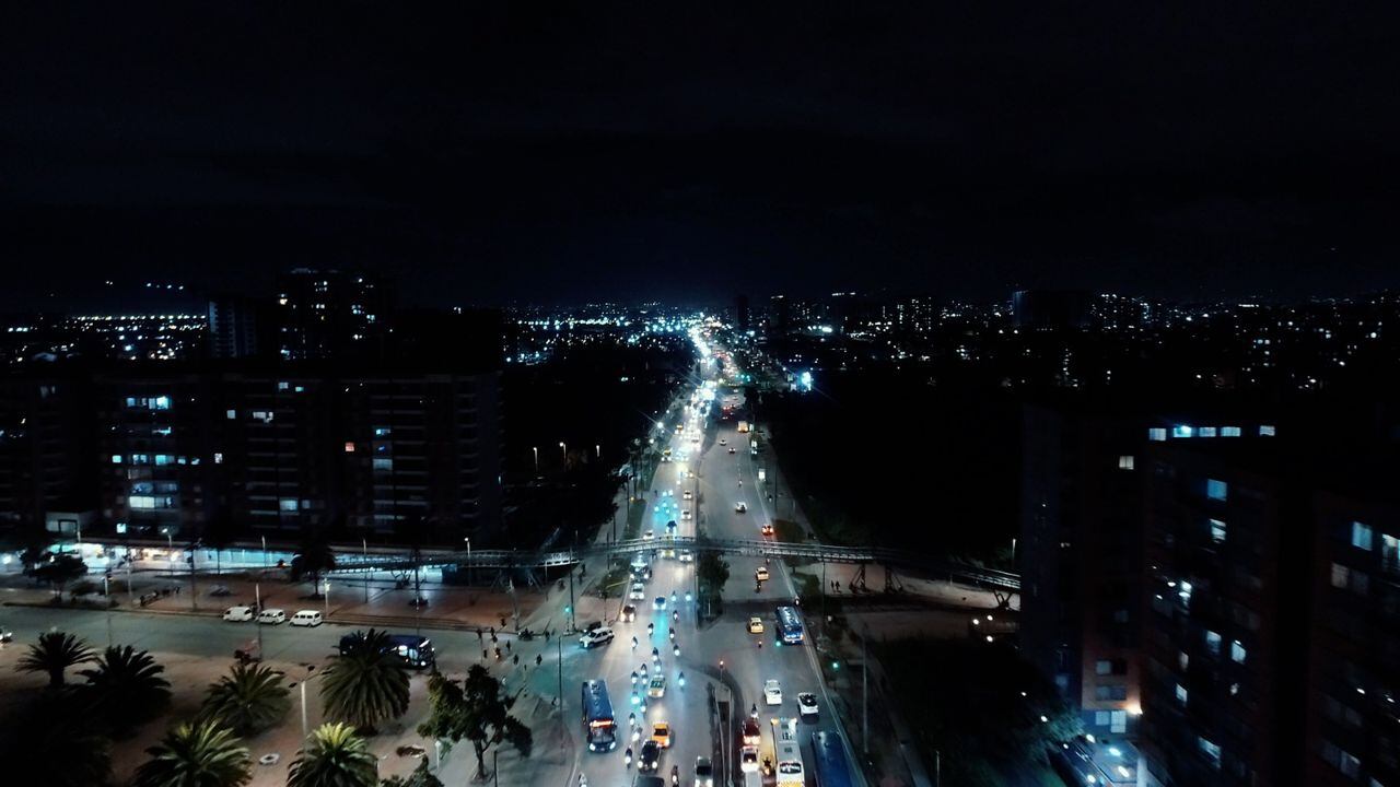 Cambio del alumbrado público en Bogotá a luces led.
