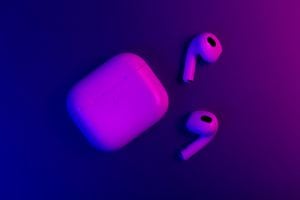New AirPods 3 on white color background