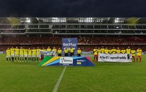 América y Cali durante el clásico caleño en el Pascual Guerrero