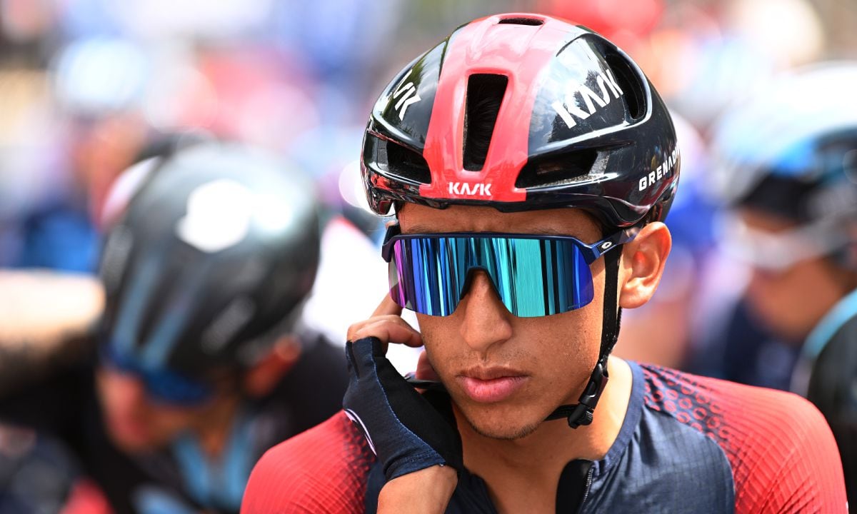 SCHAUINSLAND, GERMANY - AUGUST 27: Egan Arley Bernal Gomez of Colombia and Team INEOS Grenadiers prior to the 37th Deutschland Tour 2022 - Stage 3 a 148,9km stage from Freiburg to Schauinsland 1200m / #DeineTour / on August 27, 2022 in Schauinsland, Germany. (Photo by Getty Images/Stuart Franklin,)