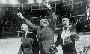 Gente de toros. Parece que fue ayer. Ernesto González Caicedo, Gabriel García Marquez y Leonidas Manrique.