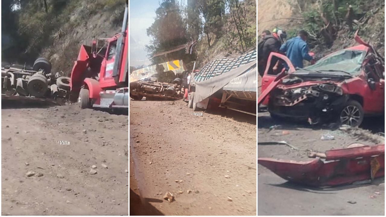 Grave accidente en la vía Ubaté - Zipaquirá deja dos personas muertas este sábado, 3 de febrero.