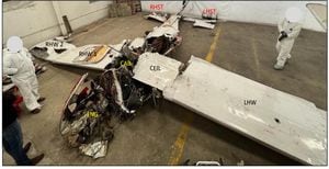 Se presume que la avioneta pudo sufrir una desintegración en pleno vuelo
