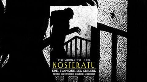 La sombra más famosa de la historia del cine. Fotograma de ‘Nosferatu’, de Murnau. Internet Archive