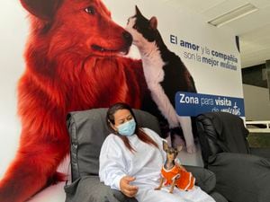 Hospital Marco Fidel Suárez de Bello,  Antioquia, permite que las mascotas visiten a los pacientes.