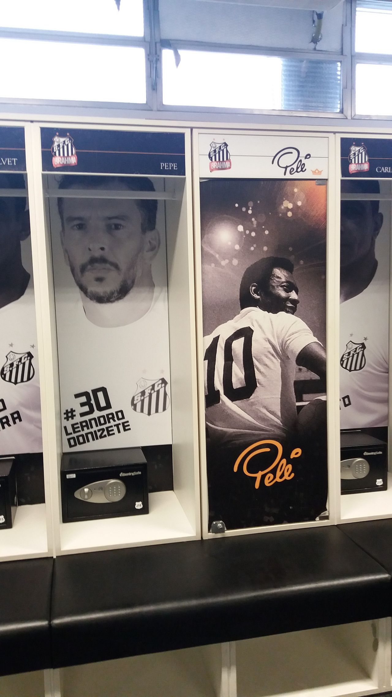 El casillero de Pelé en el estadio Vila Belmiro