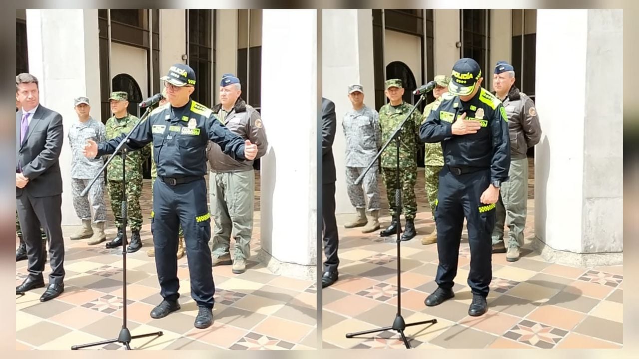 General Jorge Luis Vargas, se ‘quiebra’ en homenaje a policías asesinados