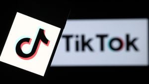 logotipo fotográfico de TikTok  (Foto de Rasit Aydogan / Agencia Anadolu a través de Getty Images).