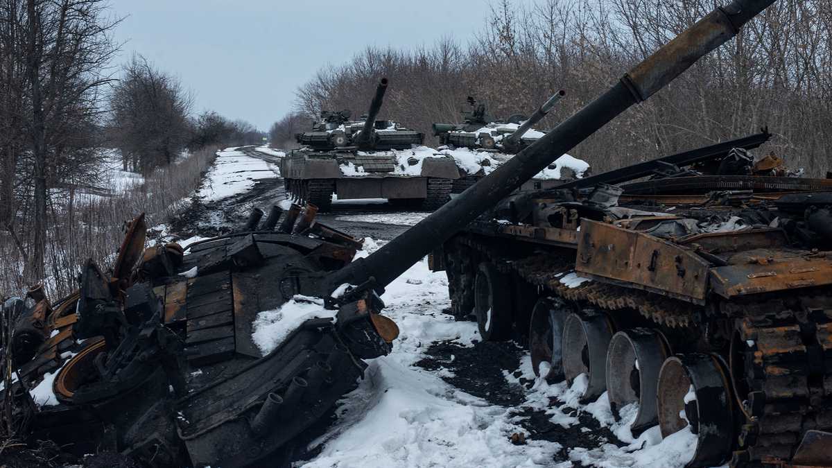 Véhicules militaires russes détruits en Ukraine