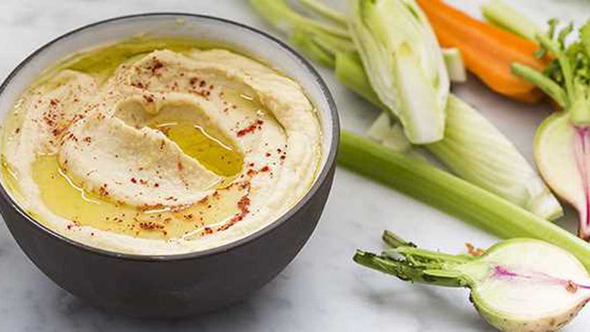 Hummus snack saludable