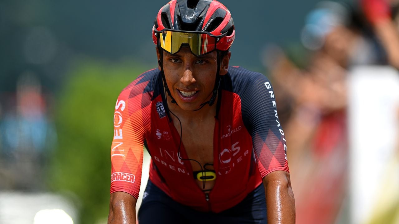 GRENOBLE ALPES MÉTROPOLE, FRANCE - JUNE 11: Egan Bernal of Colombia and Team INEOS Grenadiers crosses the finish line during the 75th Criterium du Dauphine 2023, Stage 8 a 152.8km stage from Le Pont-de-Claix to La Bastille – Grenoble Alpes Métropole 498m / #UCIWT / on June 11, 2023 in Grenoble Alpes Métropole, France. (Photo by Dario Belingheri/Getty Images)
