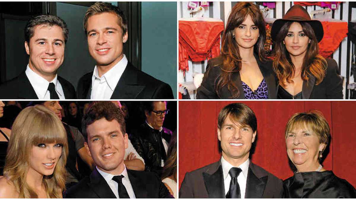 Así viven los hermanos de famosos como Brad Pitt, Tom Cruise, Taylor Swift, Penélope Cruz y otros famosos de Hollywood.