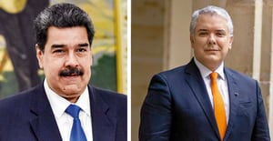El saliente presidente Iván Duque aseguró que Maduro corre el riesgo de ser extraditado si llega a entrar a Colombia