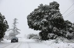 Tormentas de nieve en California.