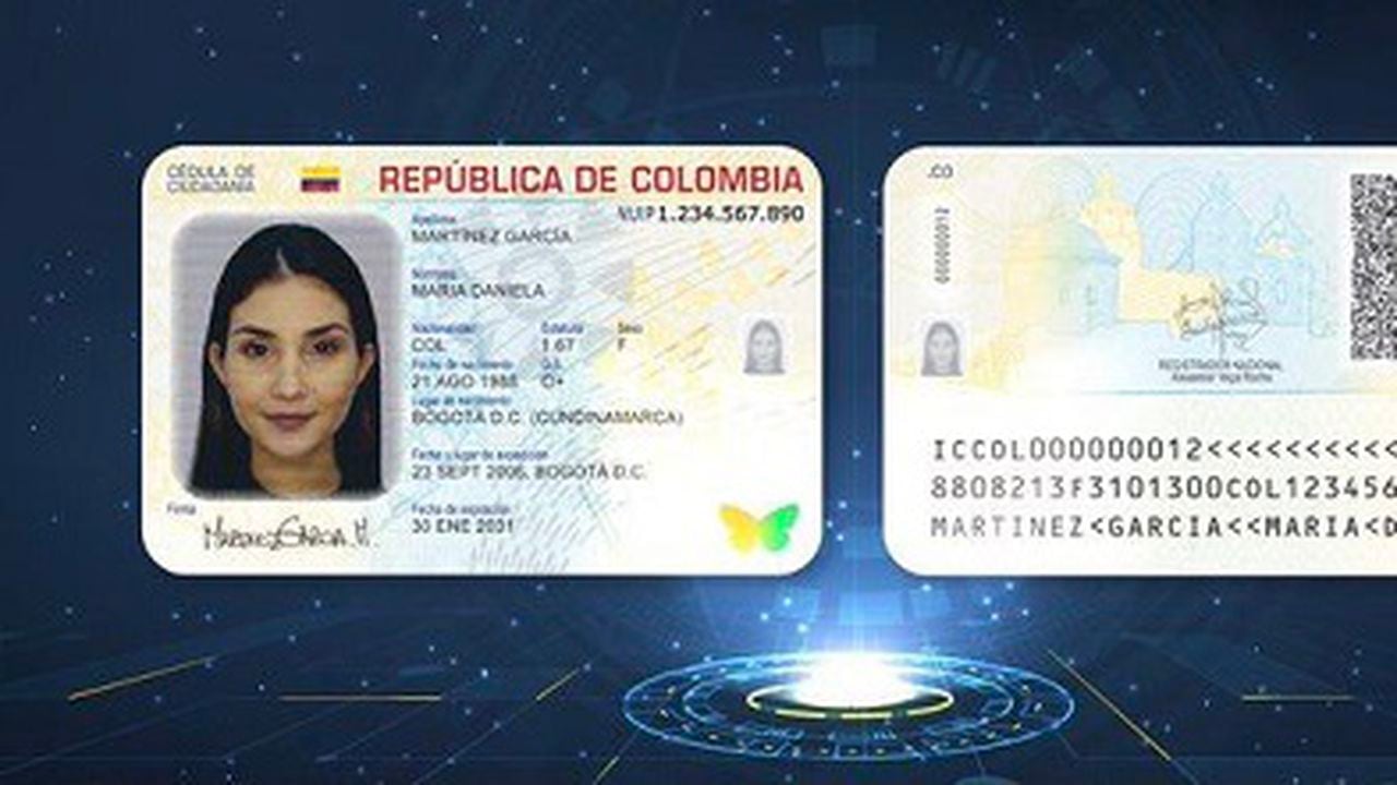Cédula digital en Colombia.