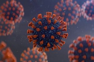 Coronavirus COVID-19 computer generated image.