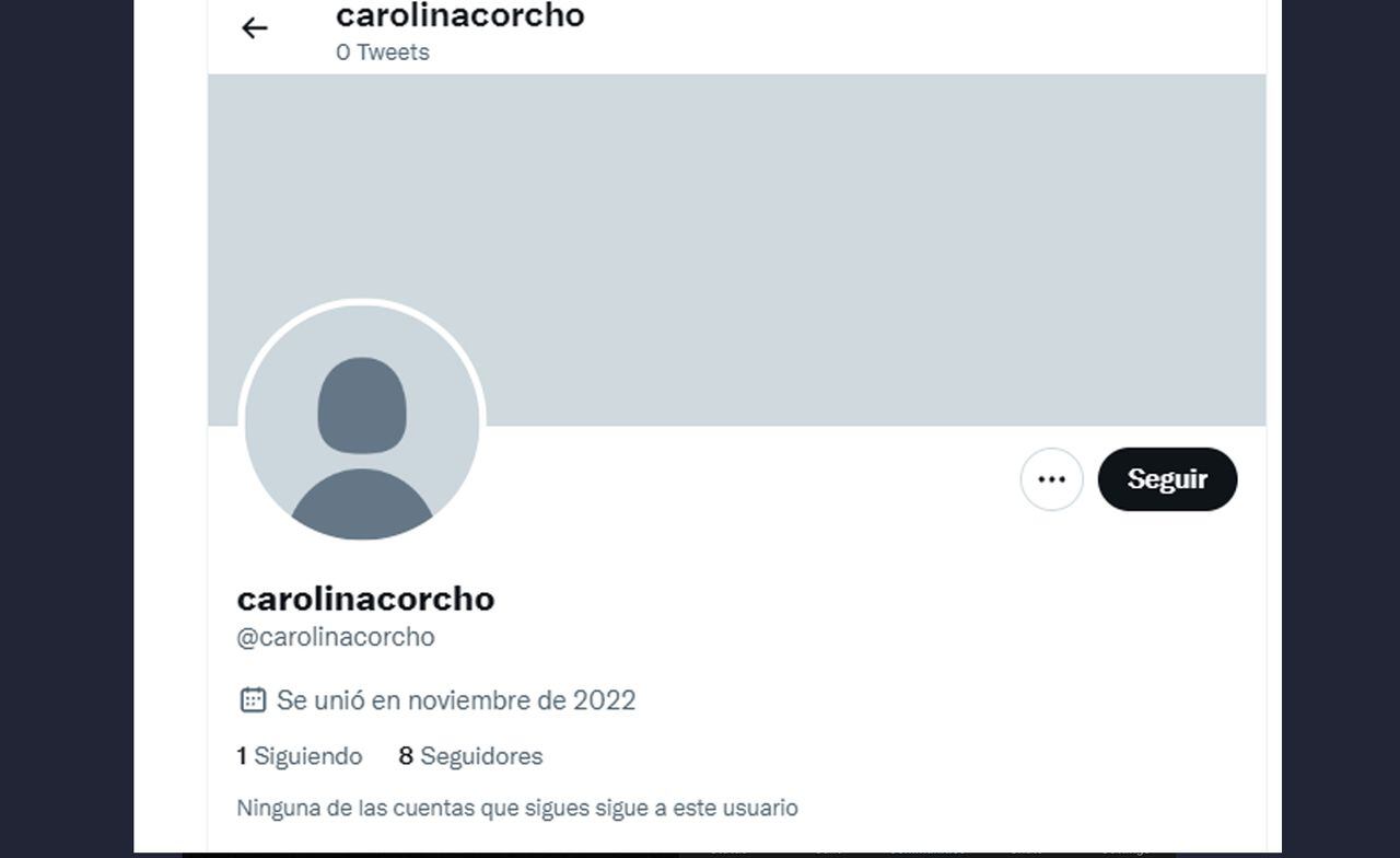 La cuenta de Twitter de la ministra de Salud, Carolina Corcho fue hackeado.