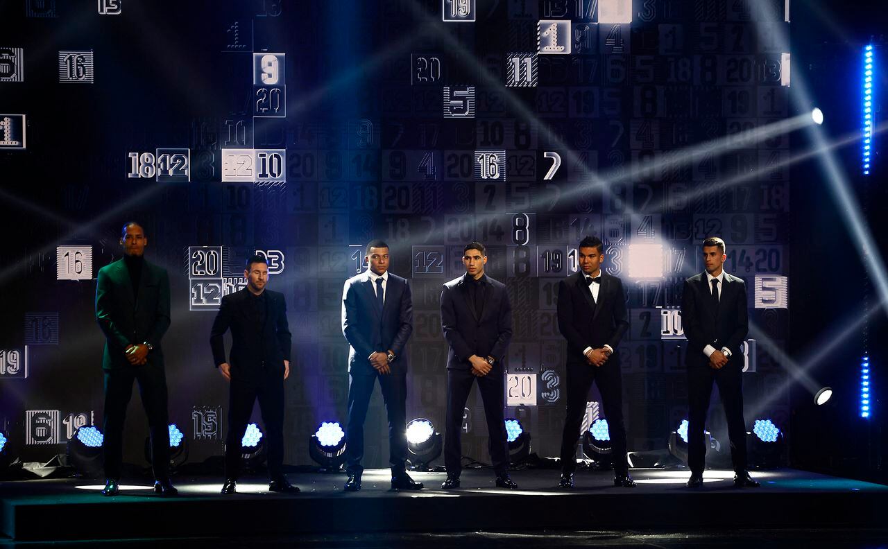 Seis de los once seleccionados estuvieron en la gala del premio The Best.