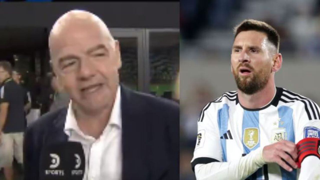 Infantino se refirió con respecto al retiro de Messi