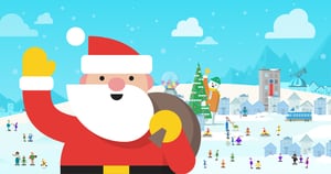 Google creó la herramienta de 'Santa Tracker', para mostrar el recorrido de Papá Noel durante la noche de Navidad.
