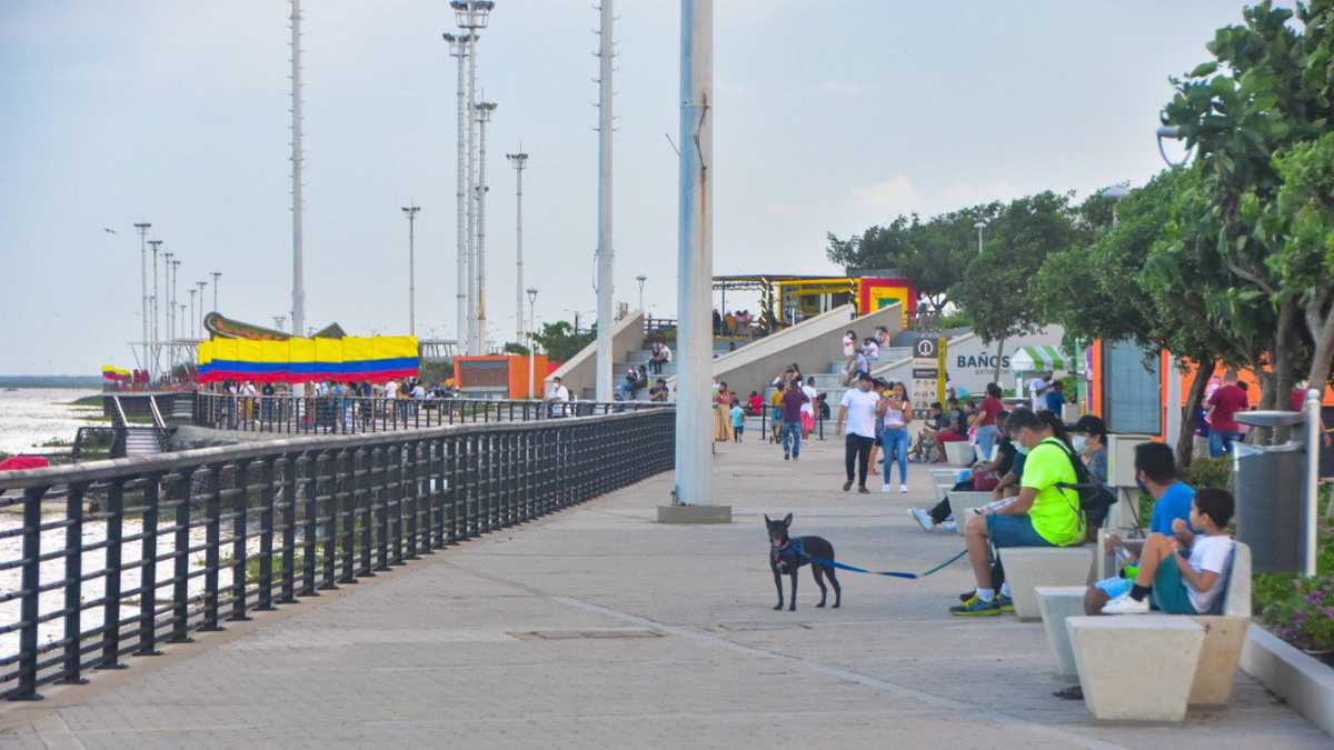 El Gran Malecón del Río es uno de lo sitios más visitados en Barranquilla.