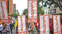 Marchas de la Federación Colombiana de Trabajadores de la Educación (Fecode).
