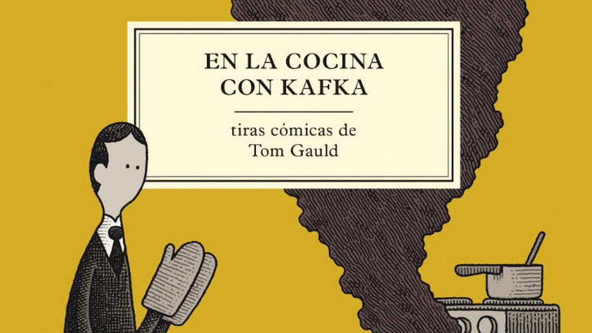 Cubierta de 'En la cocina con Kafka' de Tom Gauld. Ed. Salamandra.