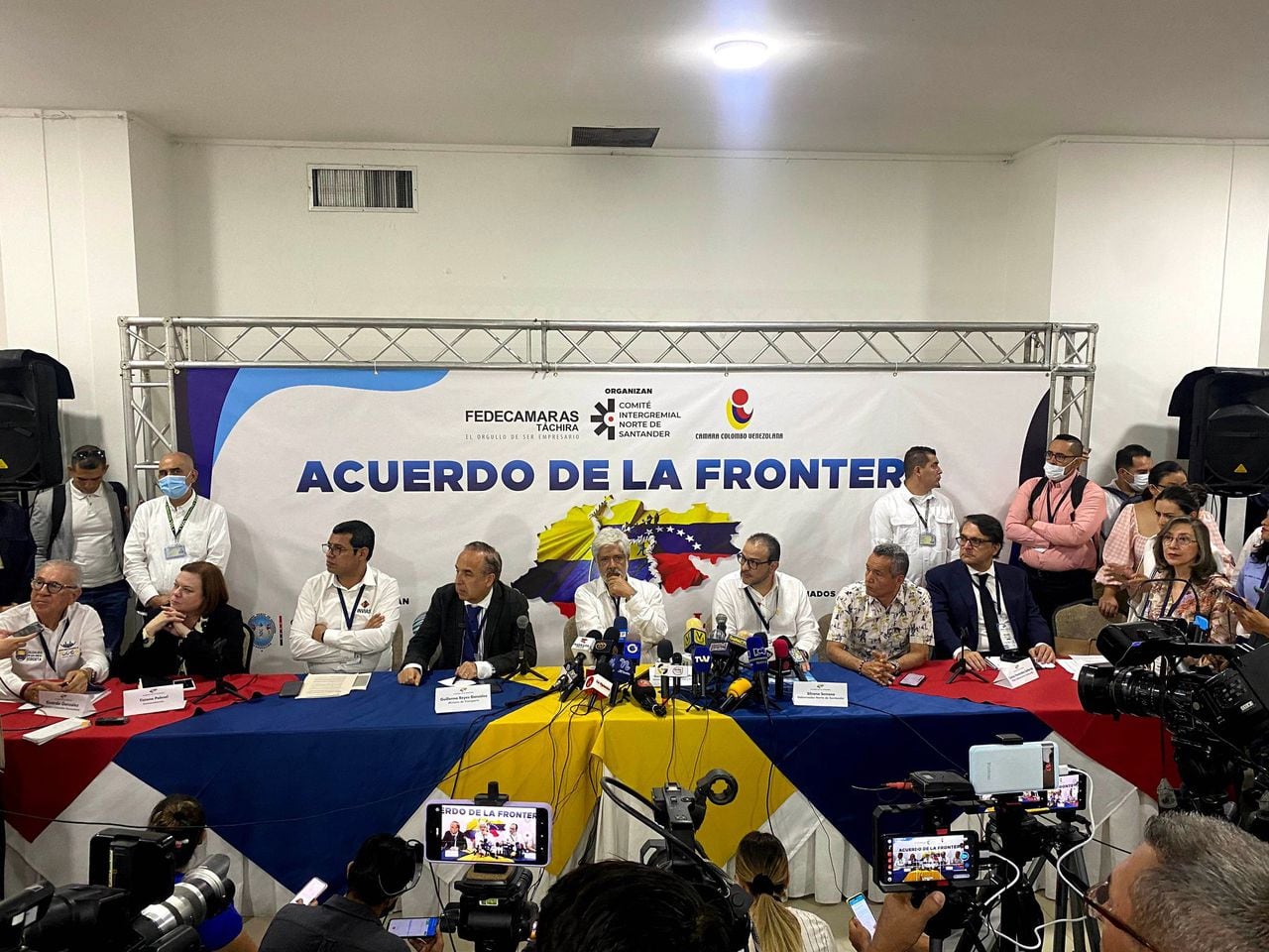 Acuerdo de la Frontera: en Cúcuta estuvieron los ministros de Transporte y Comercio.