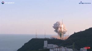 Lanzamiento del primer cohete espacial diseñado y fabricado totalmente en Corea del Sur
KARI
(Foto de ARCHIVO)
21/10/2021