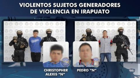 Dos personas fueron detenidas como presuntas responsables de una masacre de 12 personas ocurrida en el bar La Texana o El Pantano en Irapuato, México, tras la orden emitida por la Fiscalía del estado de Guanajuato.