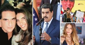 Camilla fabri está con sus niñas en Caracas. La italiana es hoy la principal vocera de las tesis de Maduro sobre Saab. “Mi esposo jamás se doblegará”, dijo.   