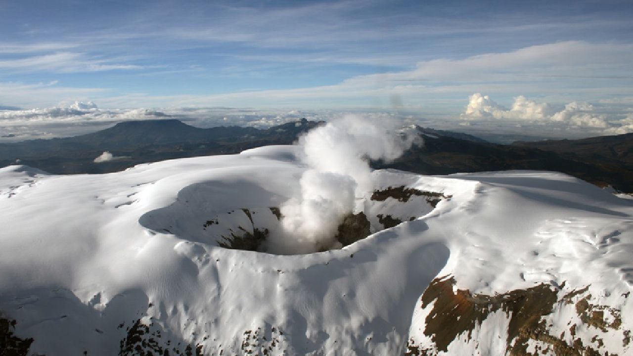 Volcán nevado del Ruiz.