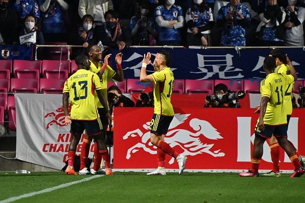 Jhon Jáder Durán anota su primer gol con la Selección Colombia de mayores ante Japón