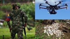 Hallan explosivos que pretendían ser montados en drones en el Cauca, según Fuerzas Militares.