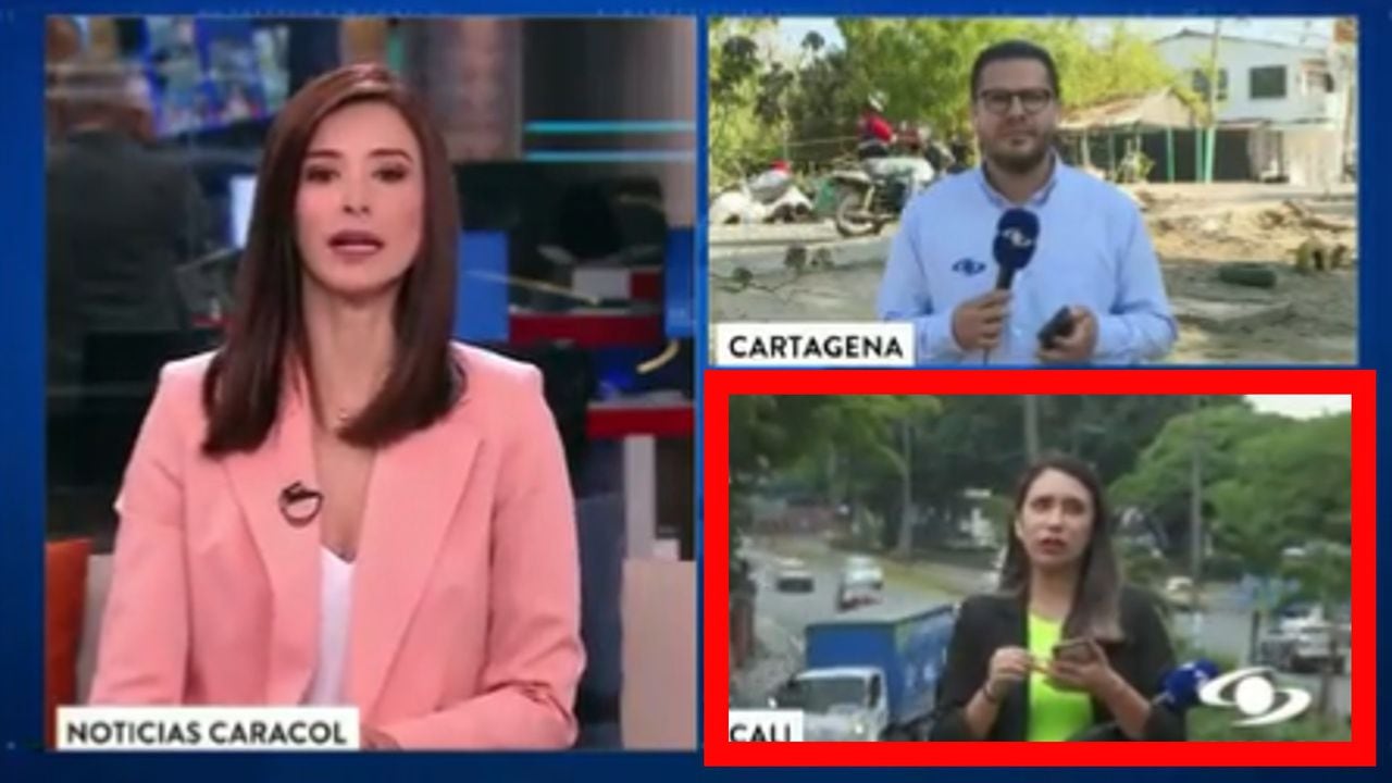 Periodistas de ‘Noticias Caracol’ protagonizaron engorroso momento.