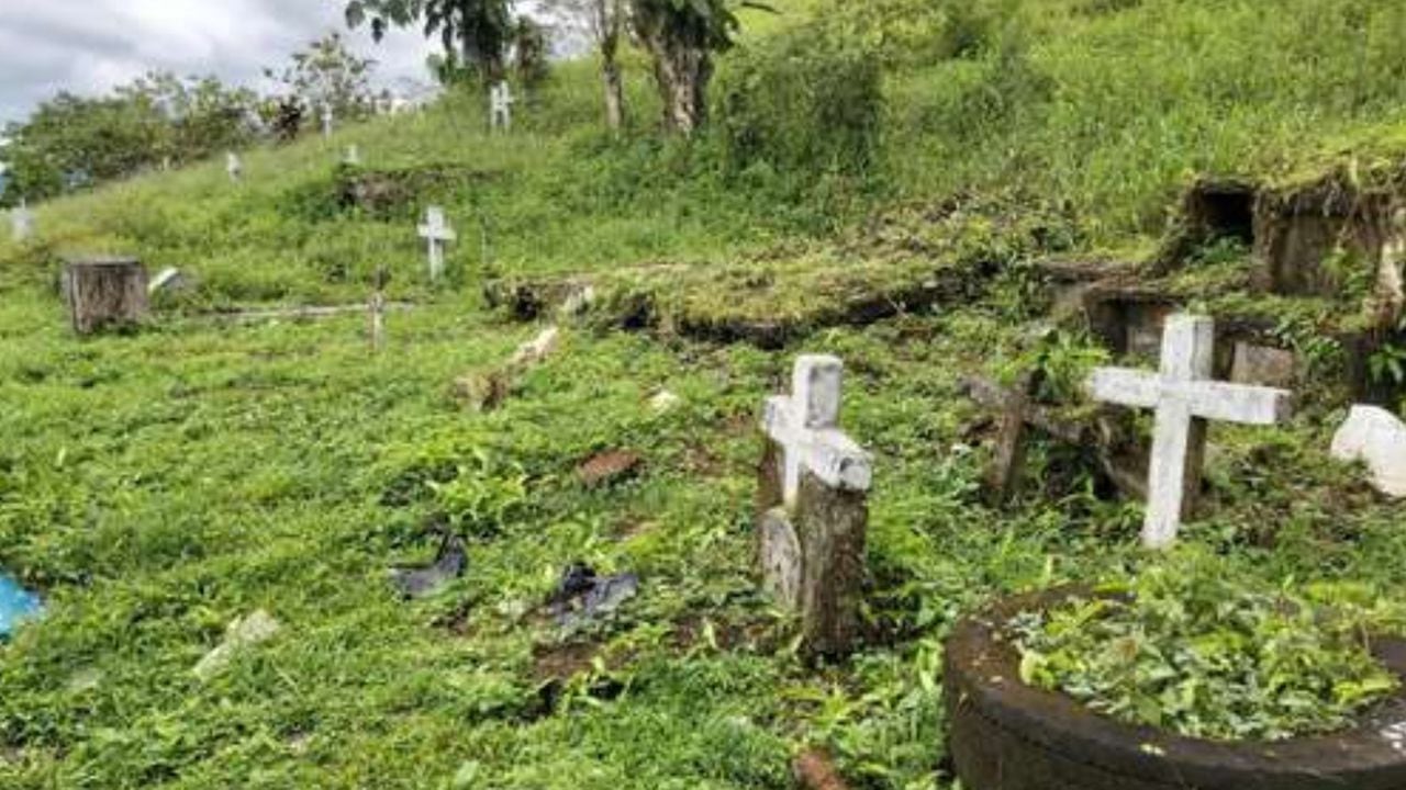 Cementerio de Mutatá, Antioquia, donde habría más de cien cuerpos sin identificar, según estudio del IPC.