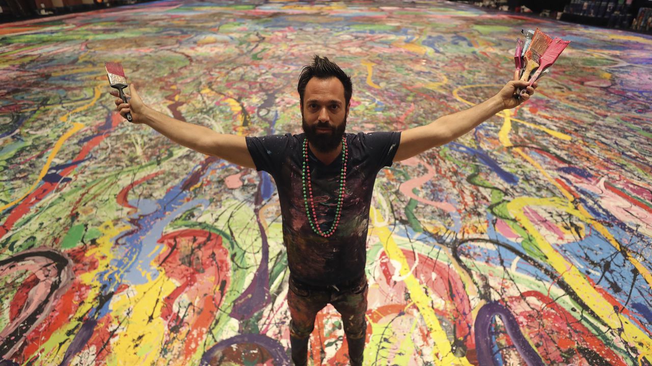El artista británico contemporáneo Sacha Jafri y su proyecto "Humanity Inspired"