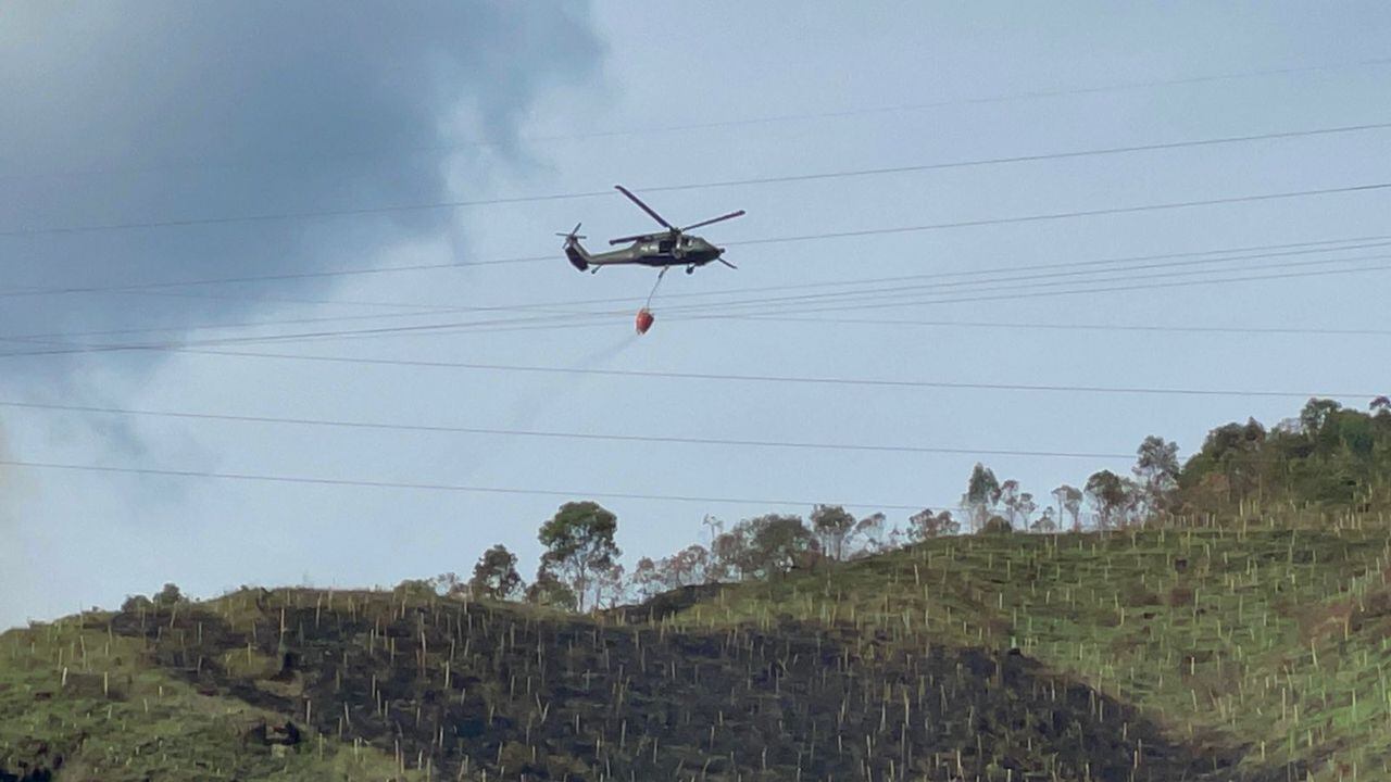 Las altas temperaturas generan varios incendios forestales en Medellín y otros municipios de Antioquia