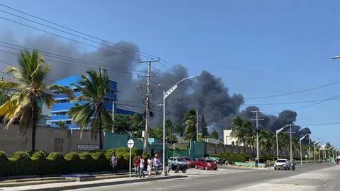 Incendio en Barranquilla.