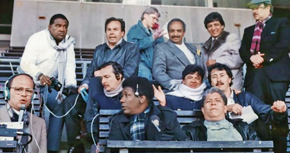 En Helsinki, en 1988, Vélez con Édgar Perea, Hernán Peláez, Mario Alfonso Escobar, Roger Araújo, Iván Mejía, Óscar Restrepo, Sergio Ramírez, William Vinasco, Paché Andrade y Fabio Poveda.