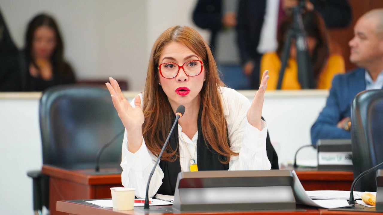 Catherine Juvinao en el debate de control político del comisionado Danilo Rueda.