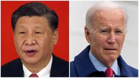 Presidente de China, Xi Jinping; y su homólogo estadounidense, Joe Biden.