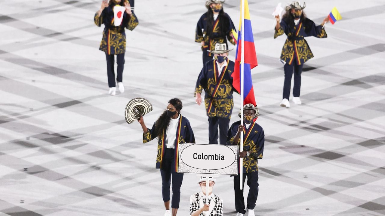 Delegación colombiana en los Juegos Olímpicos de Tokio 2020. Foto: Juegos Olímpicos Oficial.