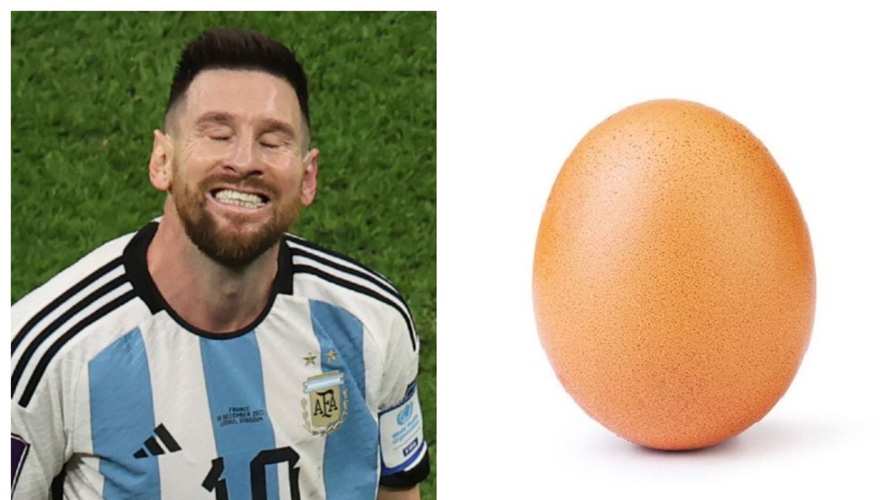 Messi está cerca de superar en en Instagram a un huevo que suma 55 millones de me gusta.
