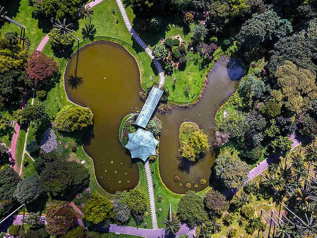 Vista aérea del Jardín Botánico José Celestino Mutis. Foto: Cortesía Jardín Botánico